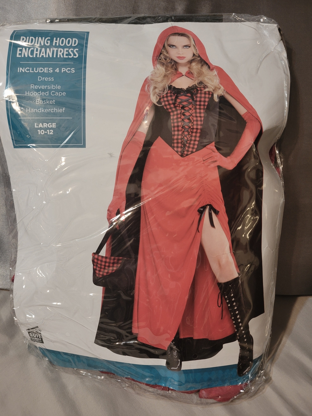 Riding Hood Enchantress Kids Costume - Red Hooded Cape & Dress